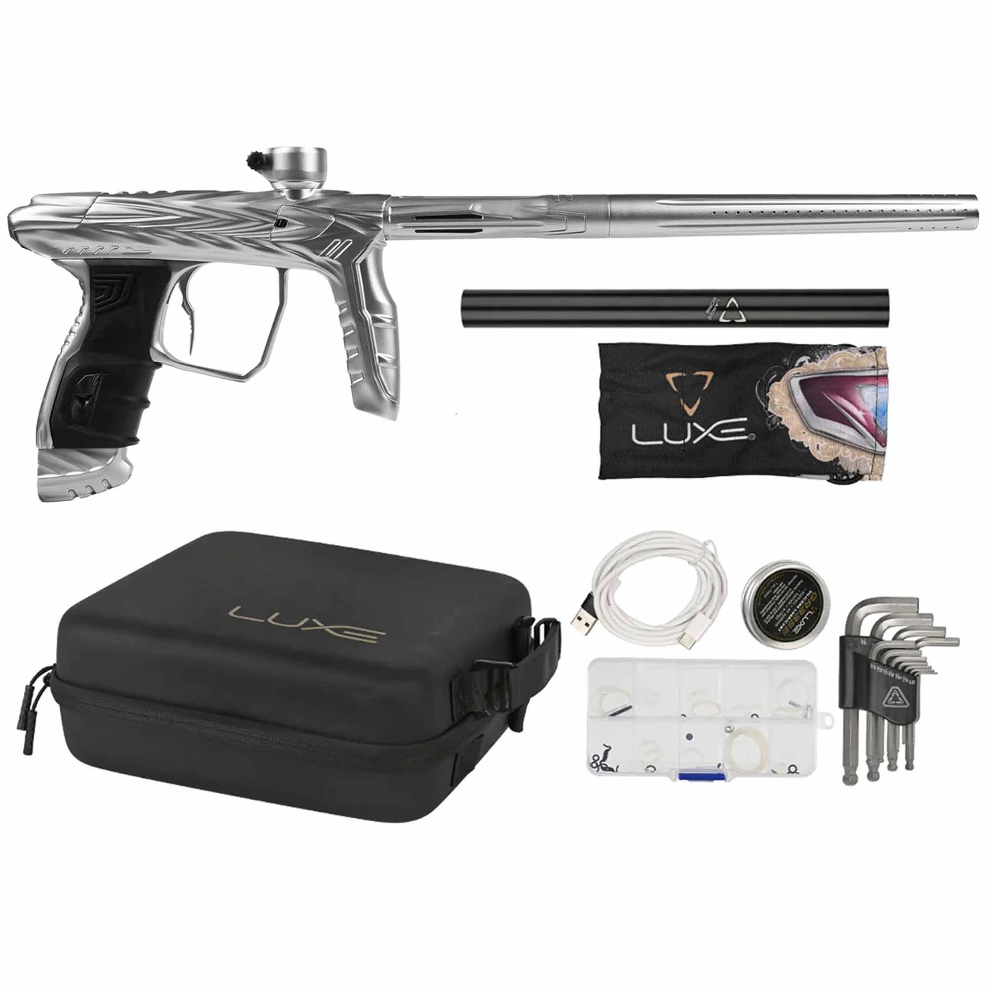 HK Army DLX Luxe® IDOL "SHREDDER" Markierer, silber Feuerwaffe, Waffe, Pistole, Handfeuerwaffe, Gewehr