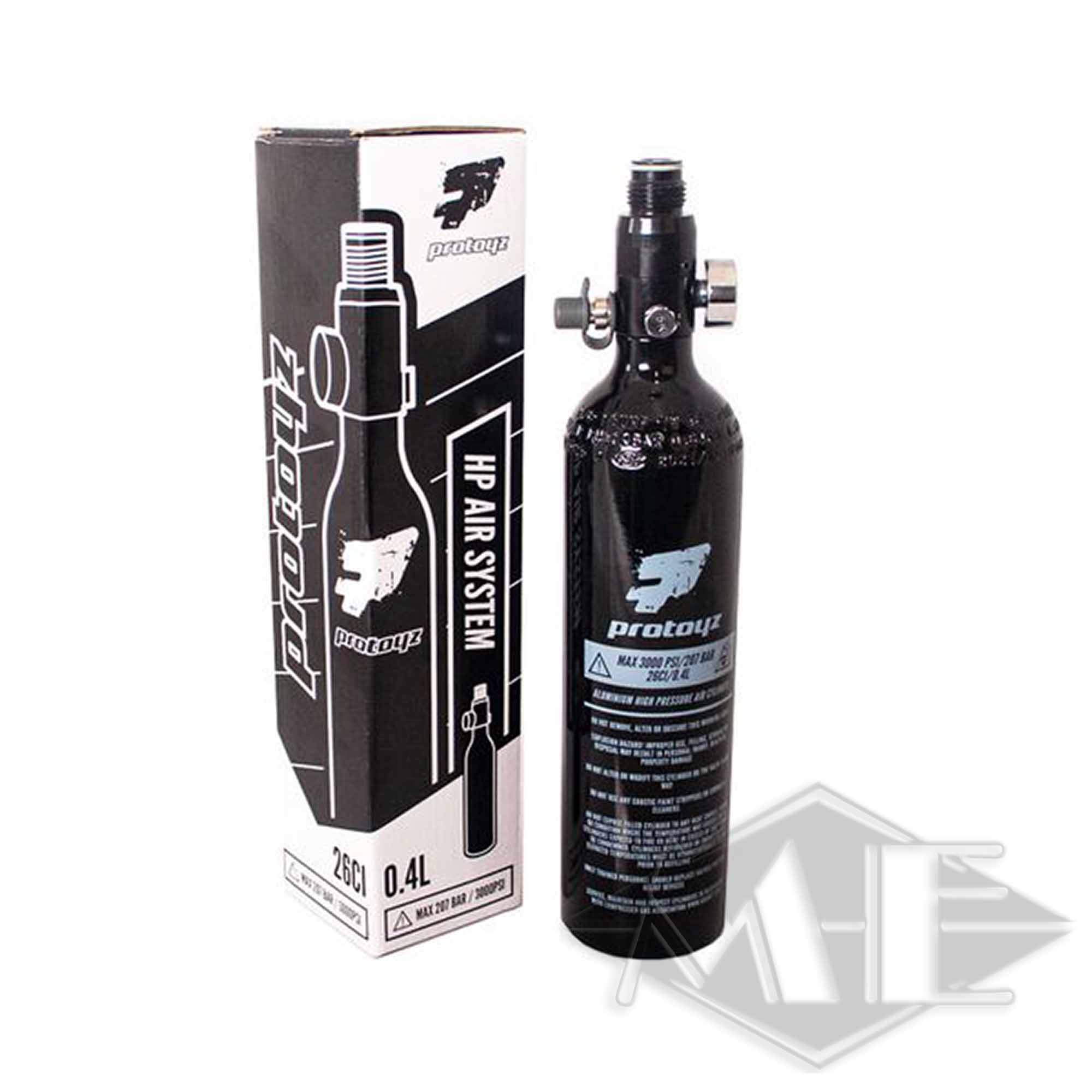 Protoyz HP System 200 Bar mit Regulator 0,4l Alu Flasche