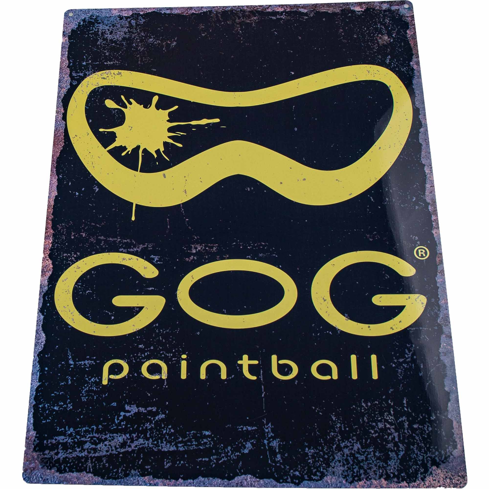 GOG Metall Werbeschild "GOG"