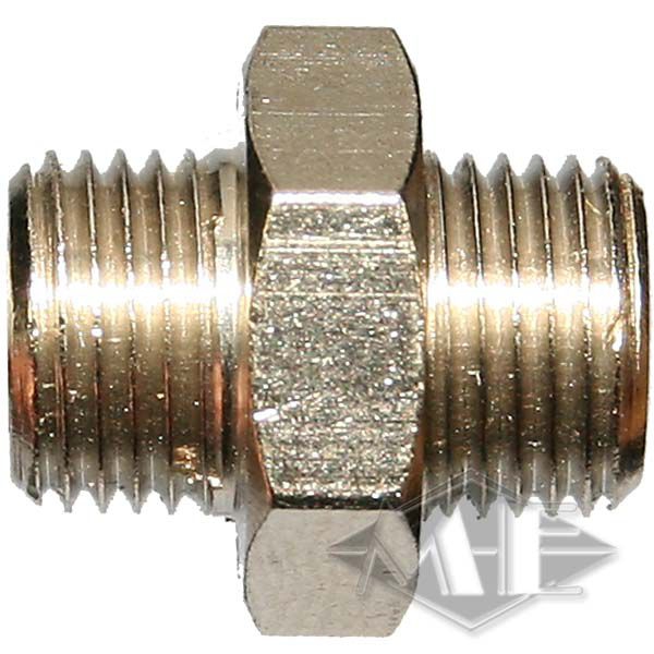 PPD 1/8" Doppelgewindeadapter 2x männlich PPD 1/8" Doppelgewindeadapter 2x männlich