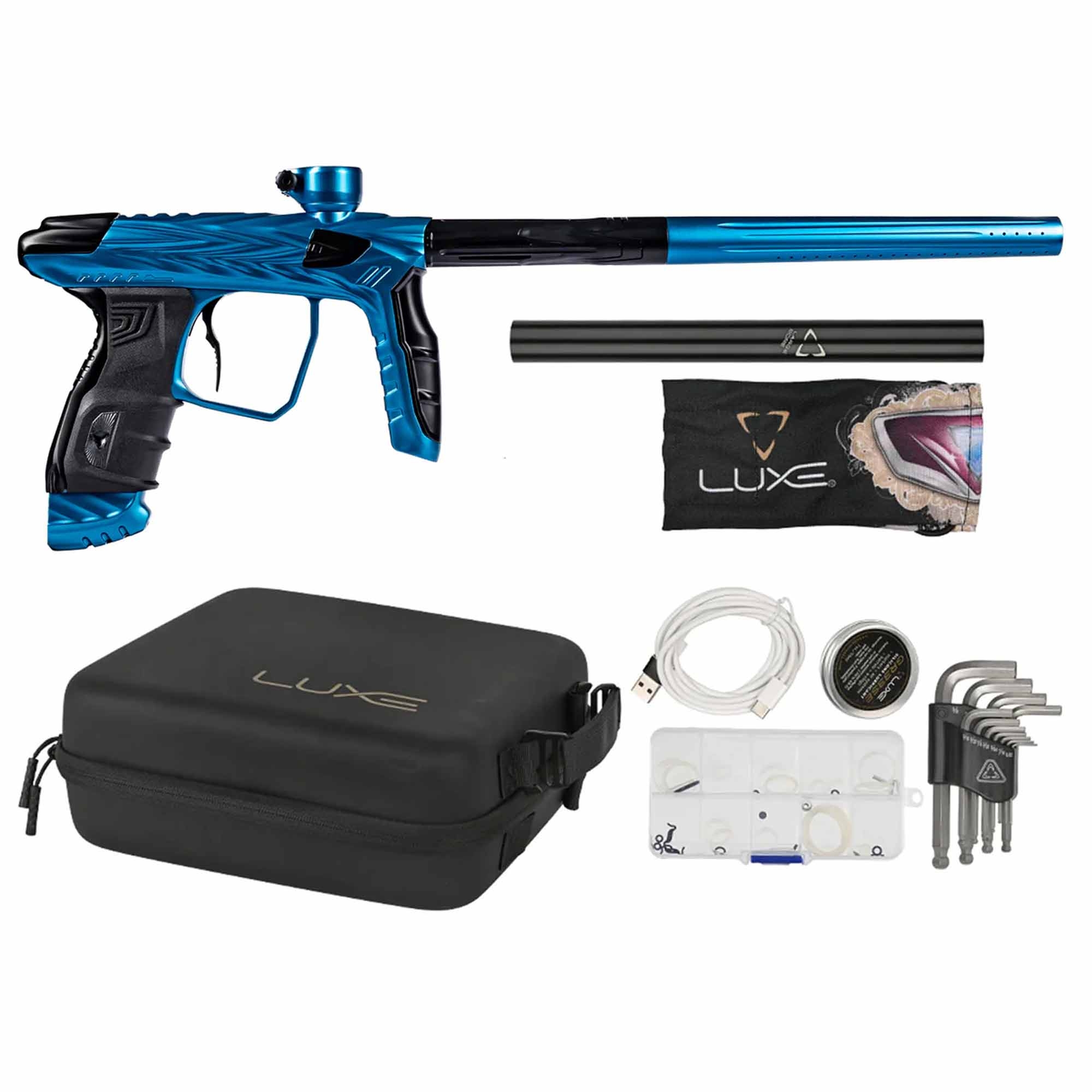 HK Army DLX Luxe® IDOL "SHREDDER" Markierer, blau/schwarz Feuerwaffe, Waffe, Pistole, Gewehr