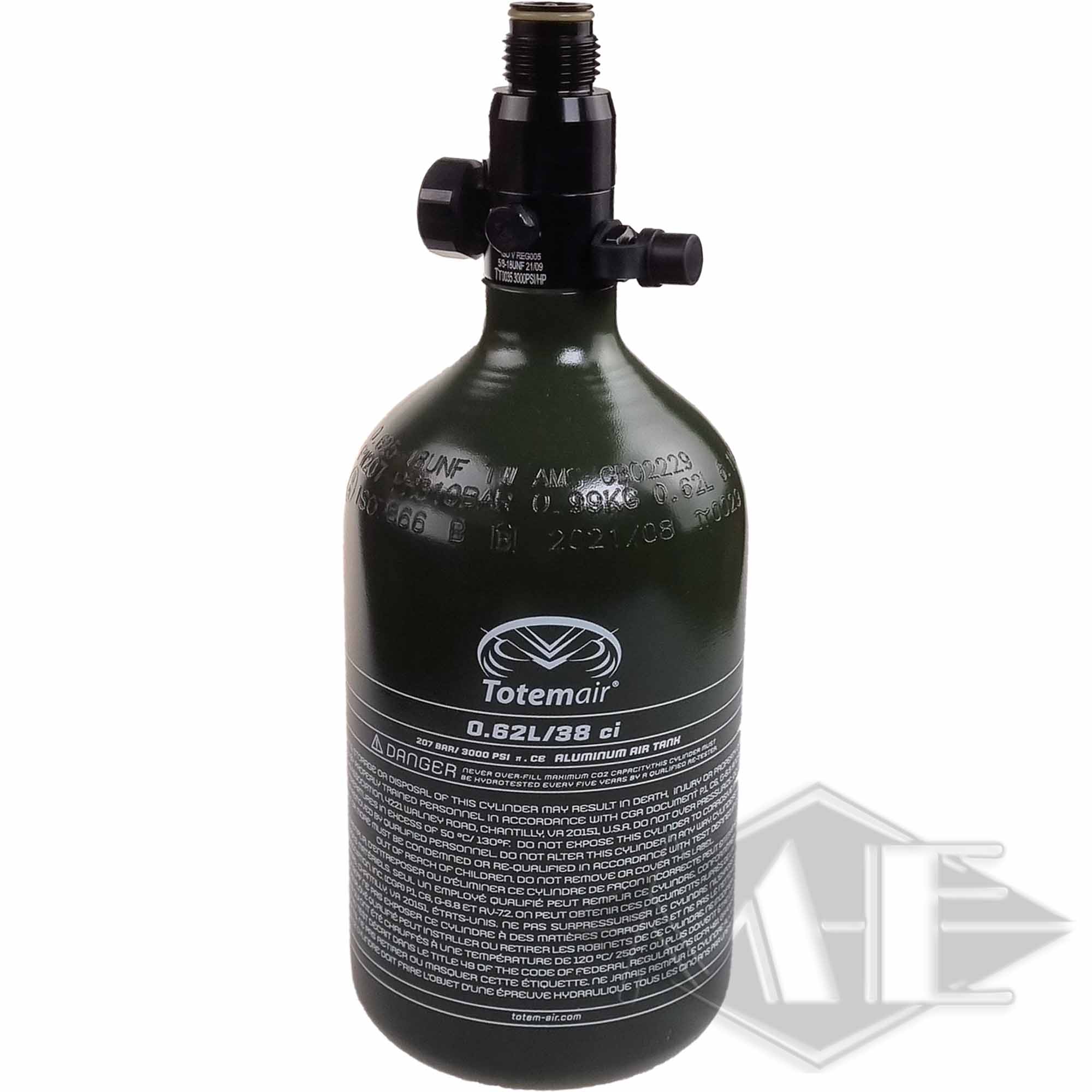 0,6L/38ci Alu Flasche mit 200bar Regulator "Standard" 0,6L/38ci Alu Flasche mit 200bar Regulator "Standard"