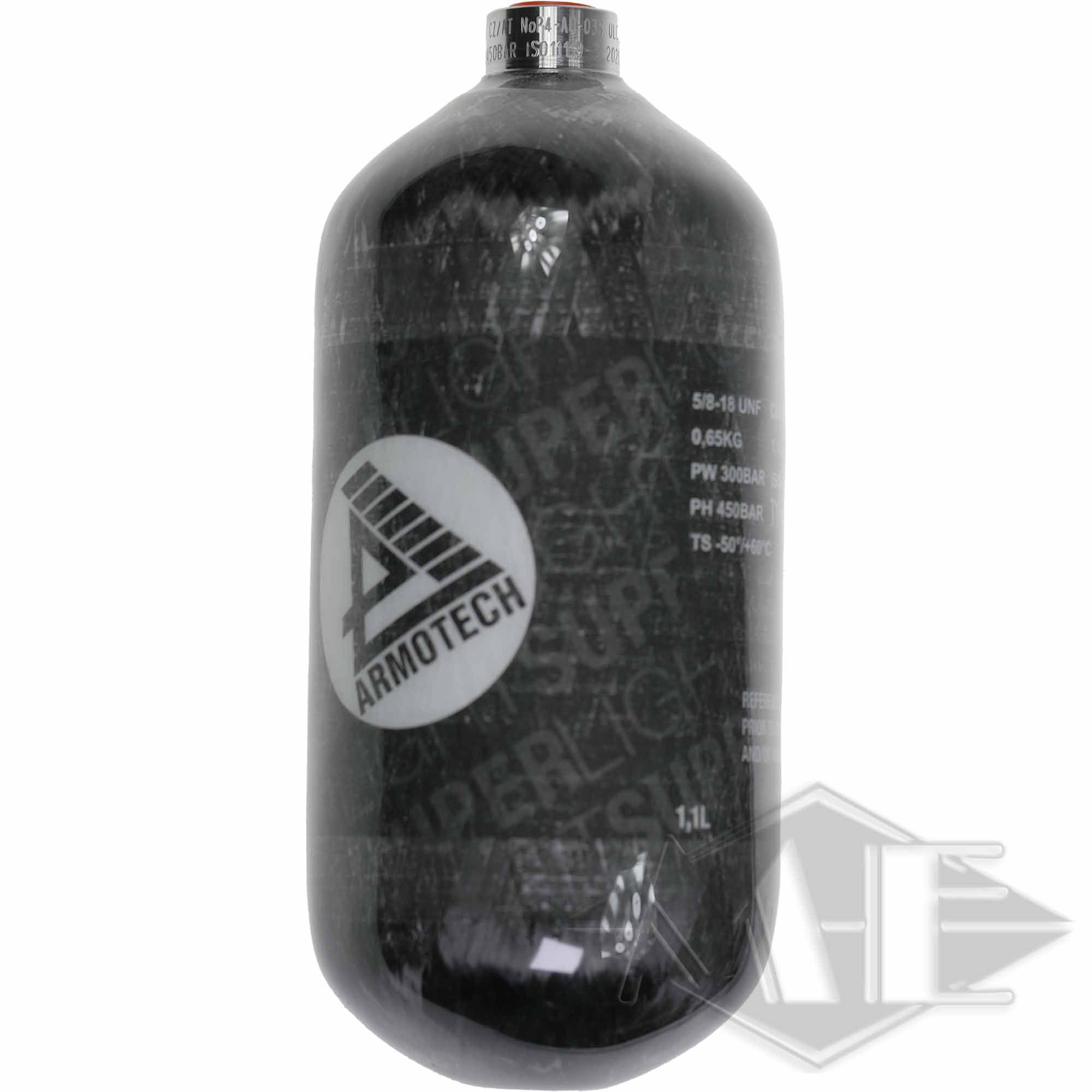 1,1 Liter Composite Flasche "Armotech" SupraLite, Pi, 4500psi 1,1 Liter Composite Flasche "Armotech" SupraLite, Pi, 4500psi