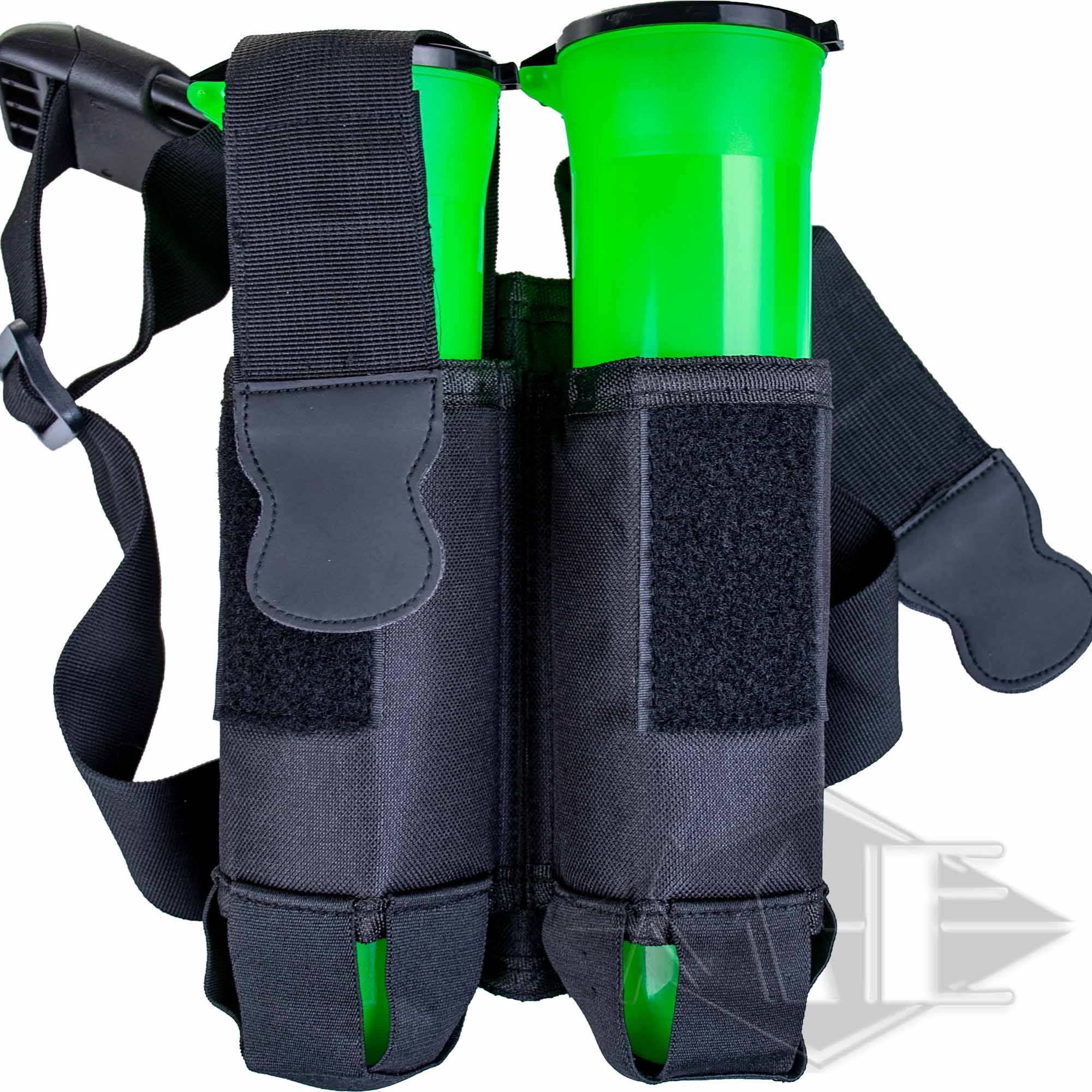 048cb3800200da2203ab53e3daa31536ead7a0df 2er Battlepack (2x100er oder 2 x 140er) Pot-Tasche mit Gürtel, schwarz