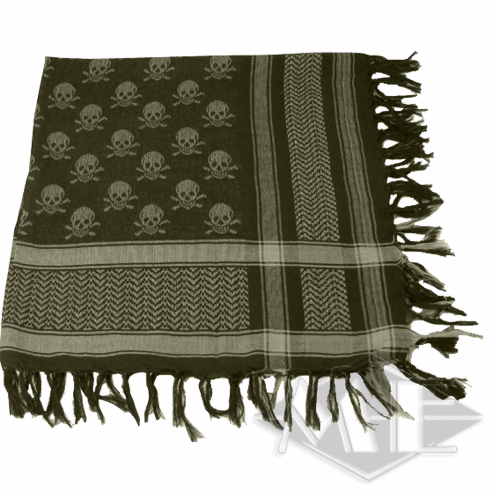 Kopftuch / Kufiya / Shemag, oliv