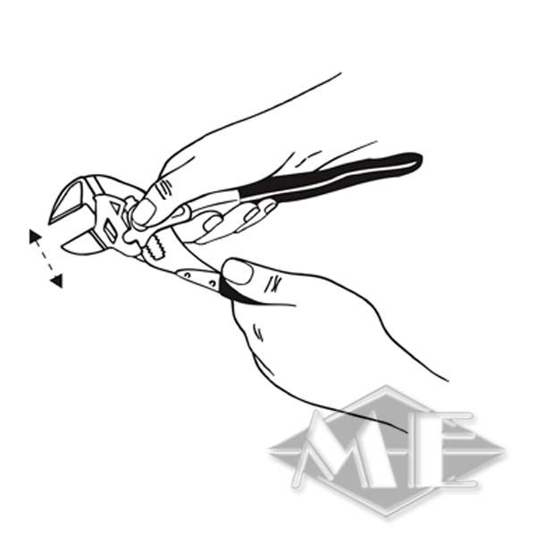 Knipex Zangenschlüssel, bis 60mm Schlüsselweite Knipex Zangenschlüssel, bis 60mm Schlüsselweite