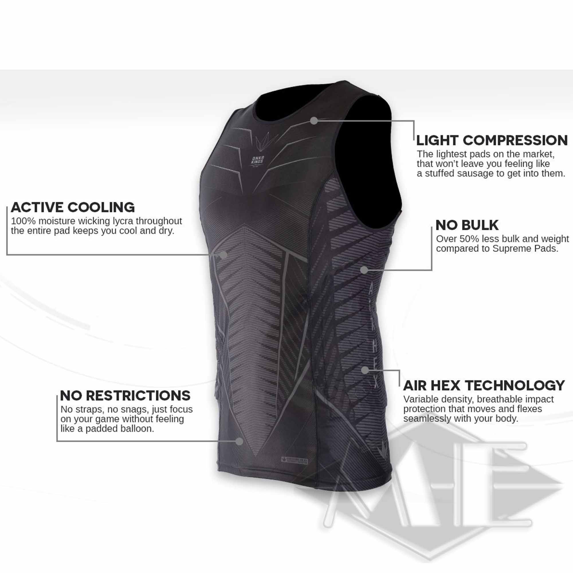 Bunkerkings Chest Protector Fly Sleveless Compression