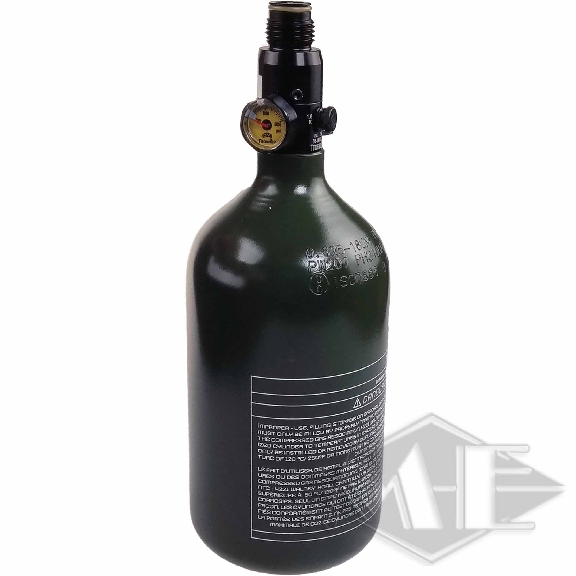 0,6L/38ci Alu Flasche mit 200bar Regulator "Standard" 0,6L/38ci Alu Flasche mit 200bar Regulator "Standard"