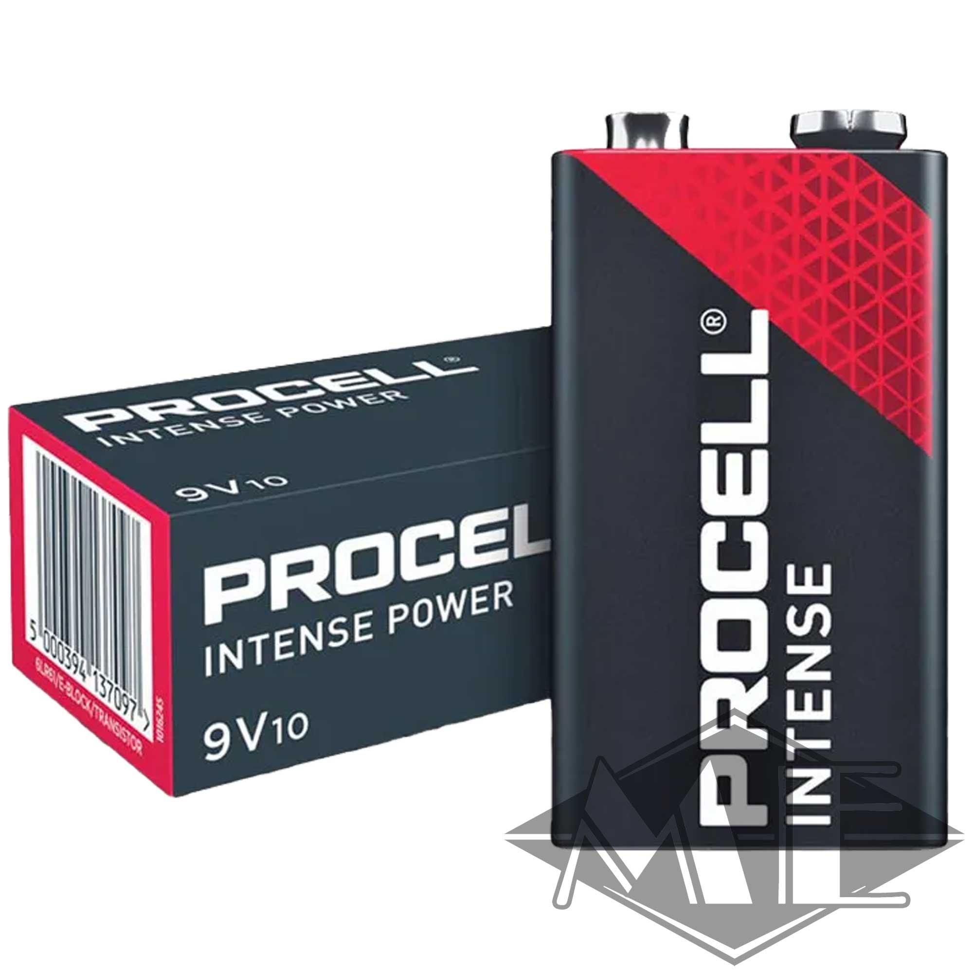 9V Duracell Procell Intense 9V Block Batterie 9V Duracell Procell Intense 9V Block Batterie