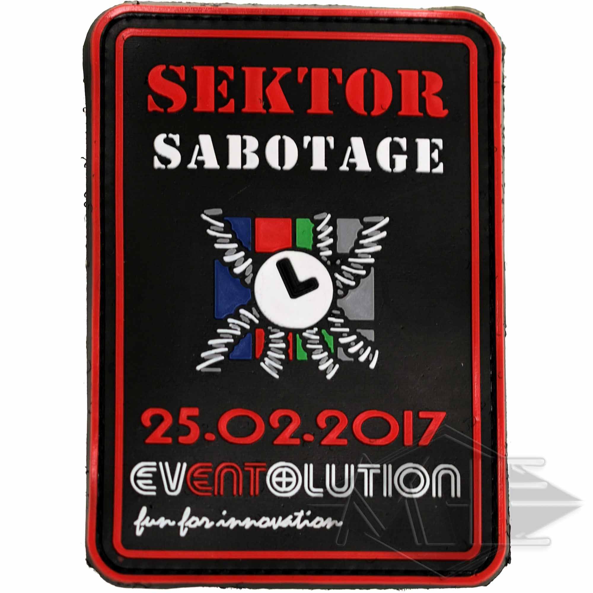 Patch/Klettabzeichen "Sektor Sabotage" 2017