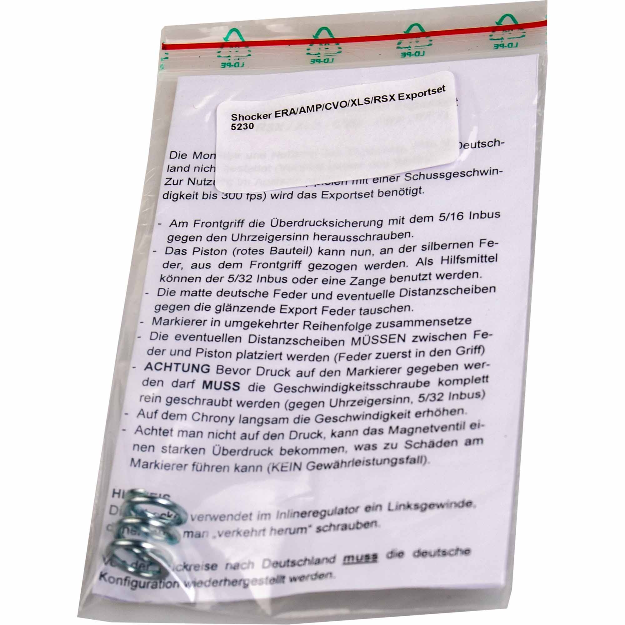 Shocker ERA/AMP/CVO/XLS/RSX Exportset Shocker ERA/AMP/CVO/XLS/RSX Exportset