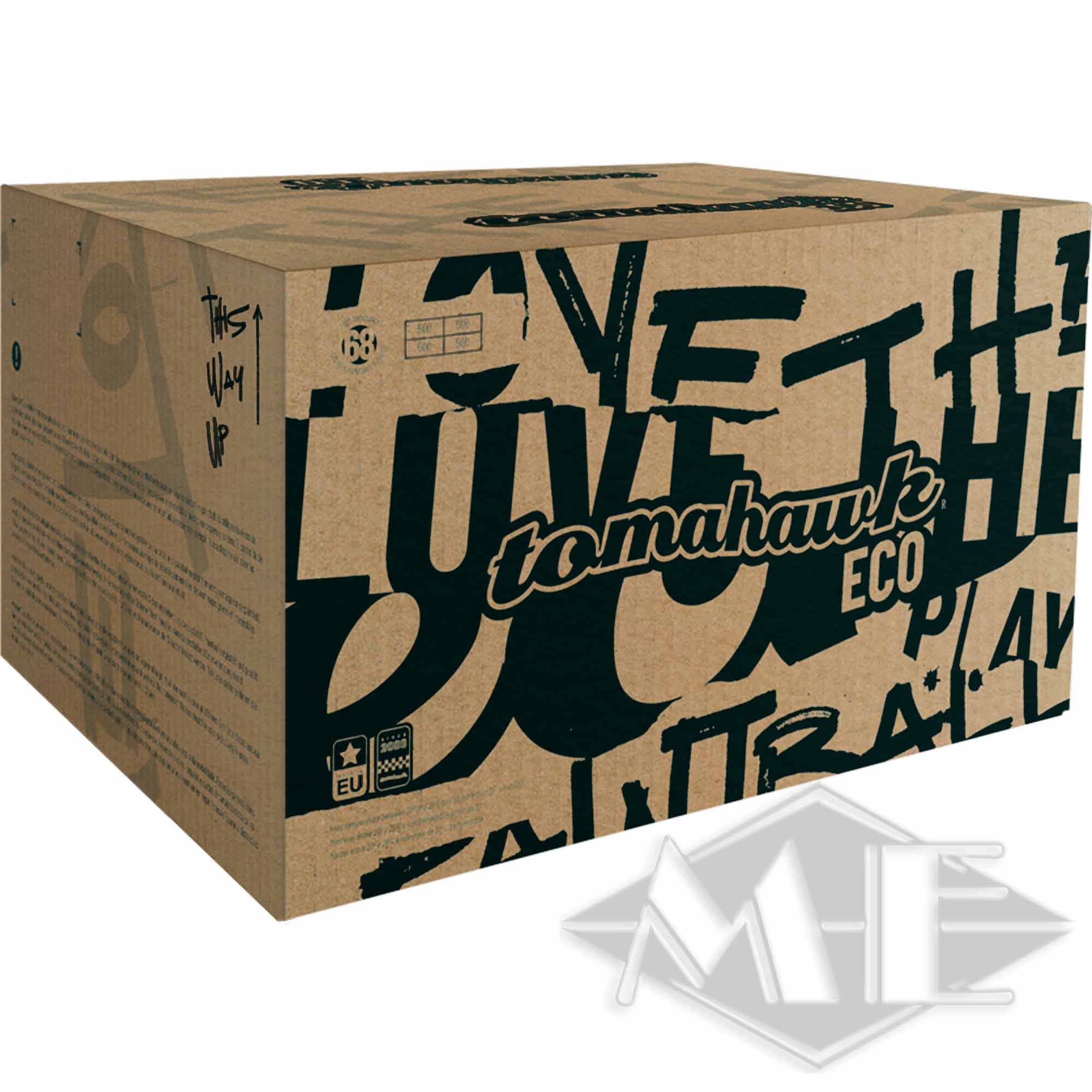 Tomahawk "Eco" Paintballs, 2000er Kiste Kiste, Karton, Lieferung des Pakets, Person