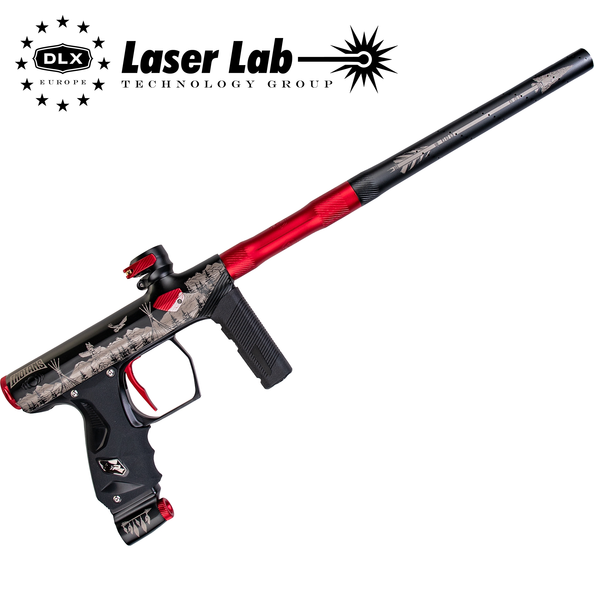 SP Shocker® ERA Markierer "INDIANS" Advanced Lasering + Lauf SP Shocker® ERA Markierer "INDIANS" Advanced Lasering + Lauf