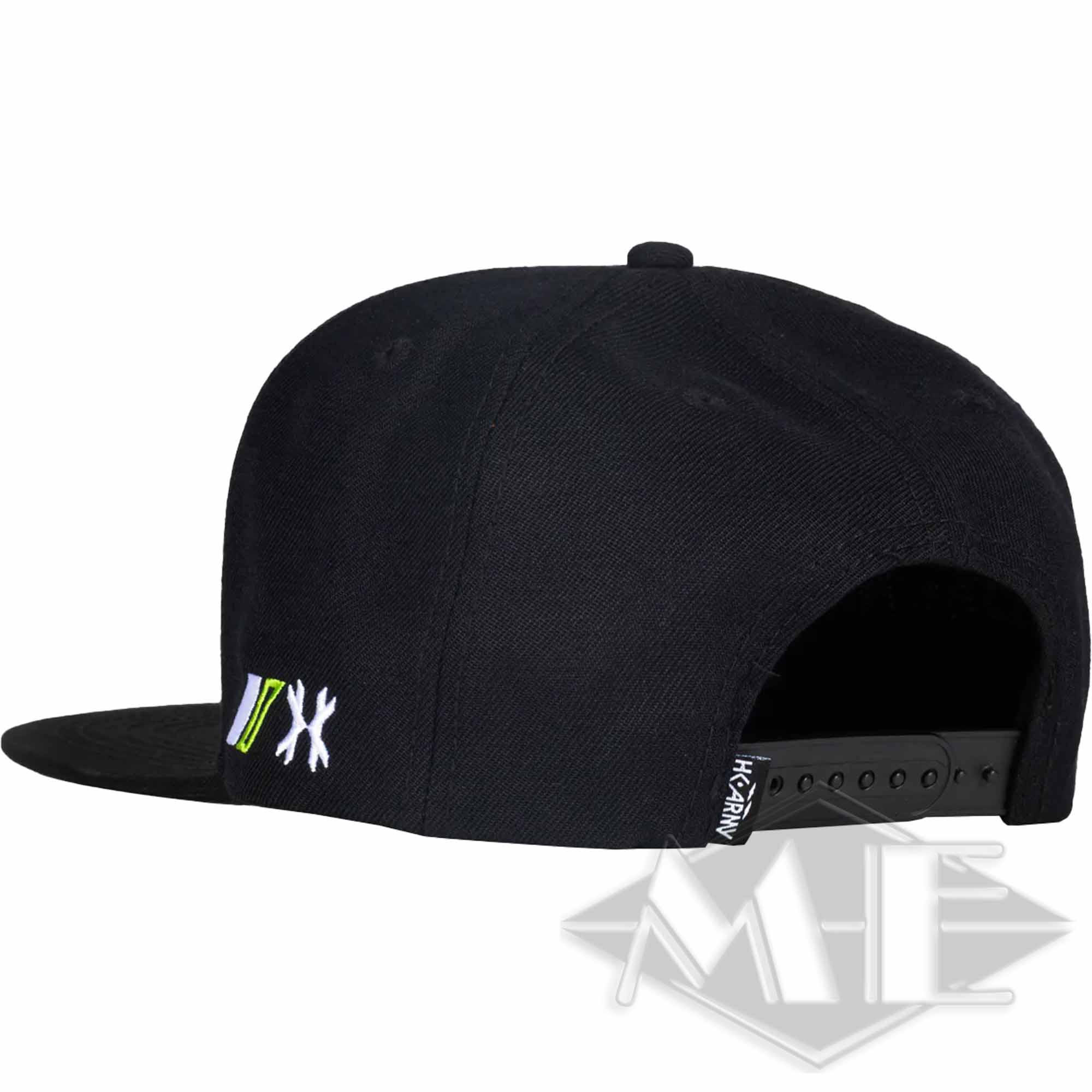 HK Army Snap Back Hat Baseballmütze, schwarz/grün/weiss