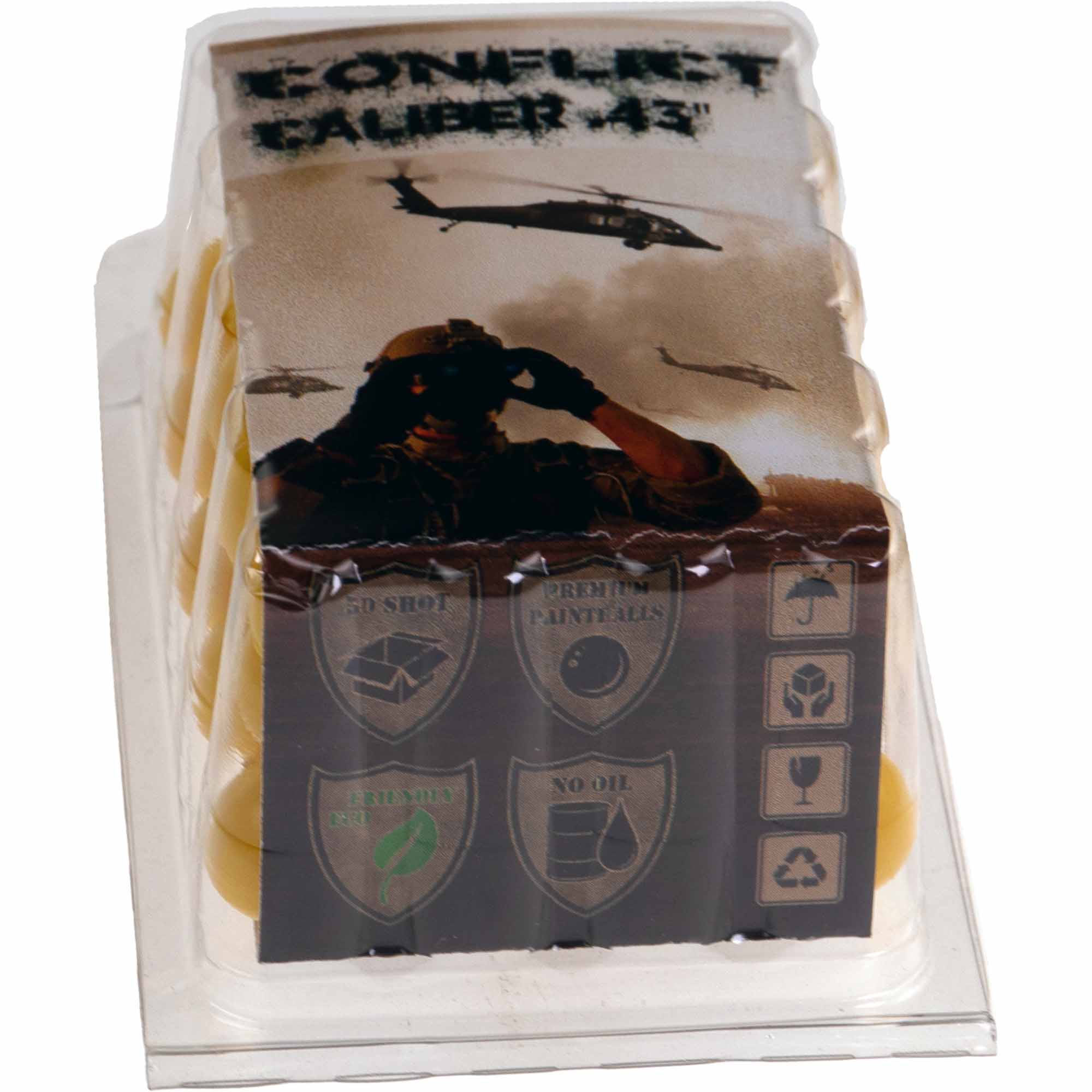 Conflict "Caliber .43" Paintballs, 50 Stück