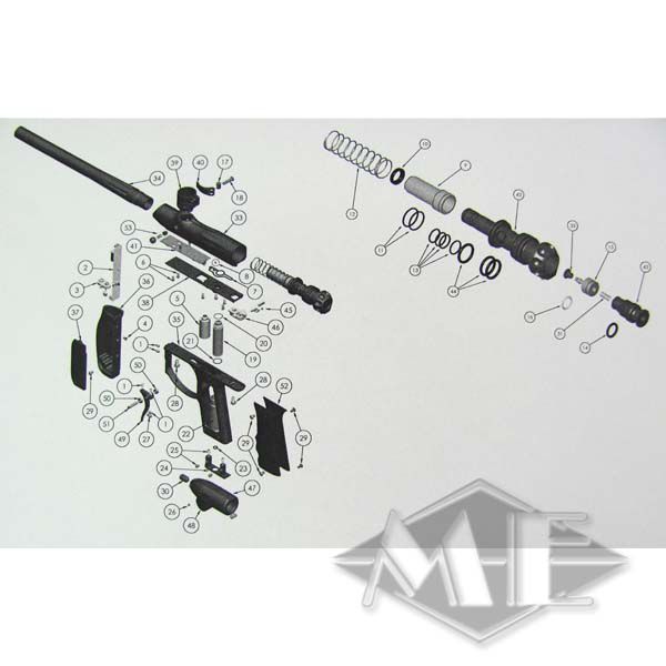 Empire Axe Ersatzteil: Bolzenführung Sicherungskugel