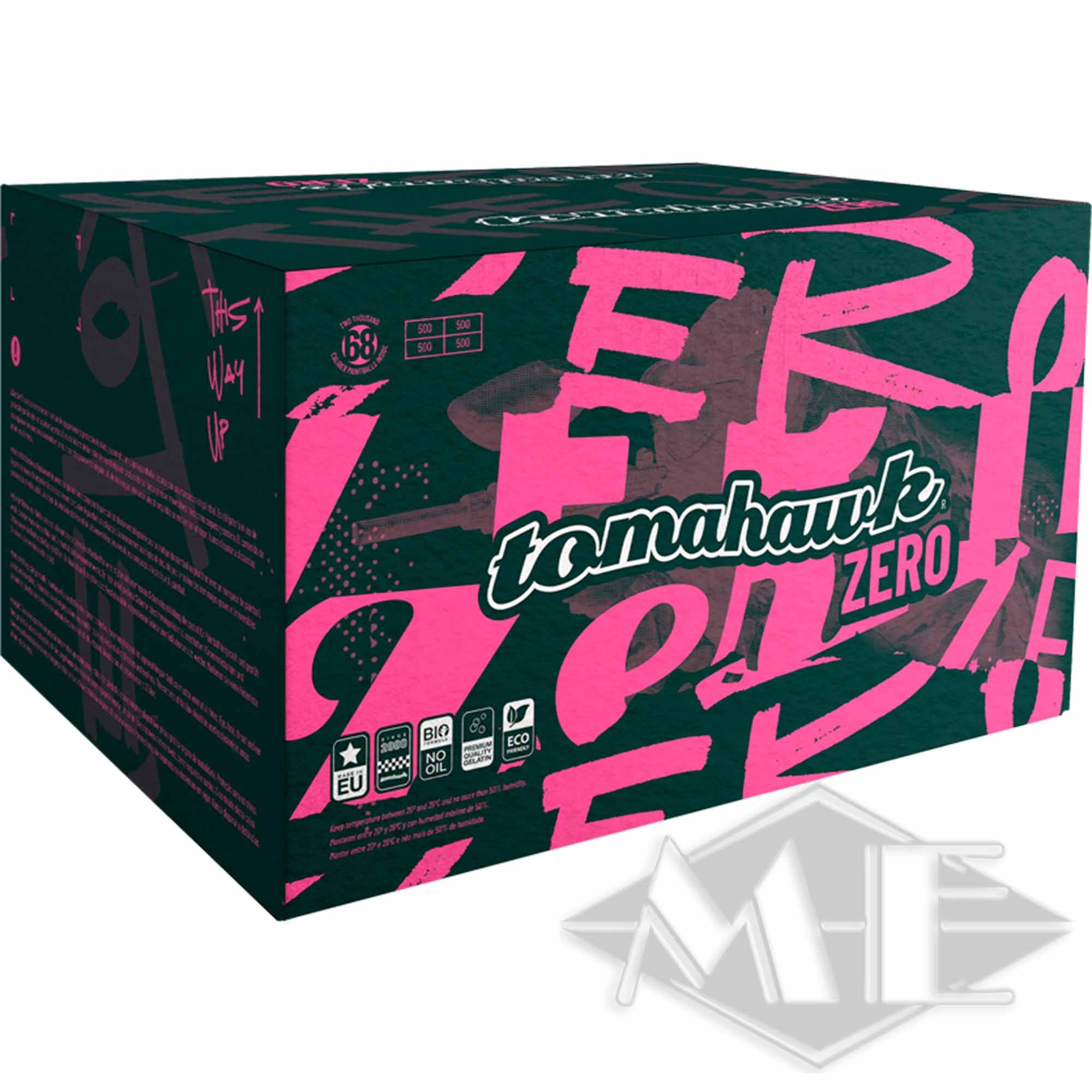 22e3de06ca29e6ecc88857e19eb34a5896ef0d58 Tomahawk "Zero" Paintballs, 2000er Kiste