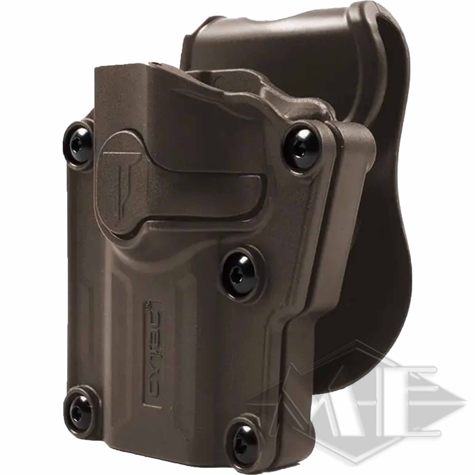 Cytac Mega-fit Universal-Holster für Linkshänder Tan Maschine